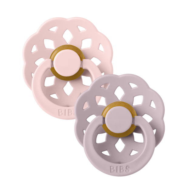 Schnuller BIBS Boheme Naturkautschuk Gr. 2 (6+ Monate) Blossom / Dusky Lilac von BIBS