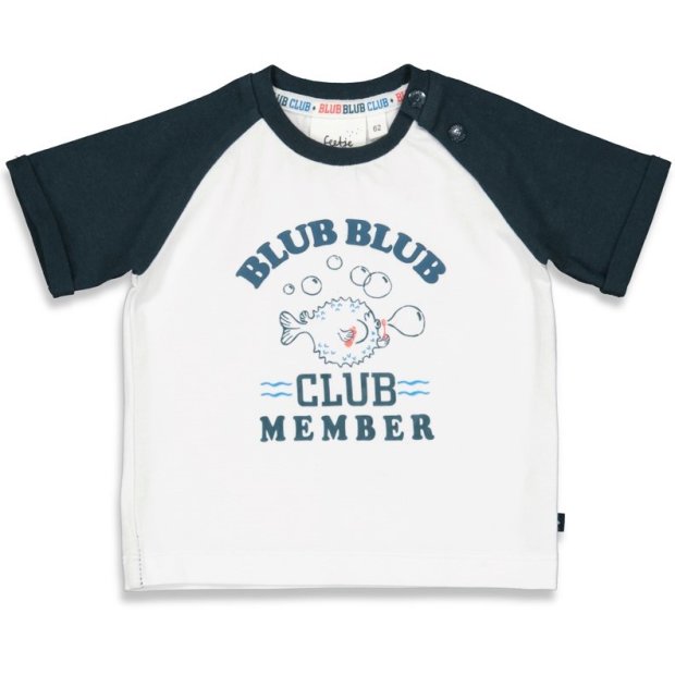 T-Shirt - Blub Club Wit 68 von Feetje