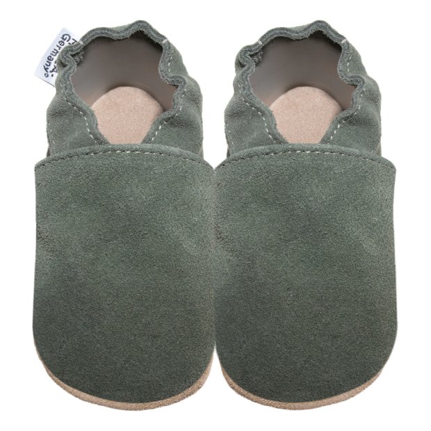 Krabbelschuhe - Olive von HOBEA