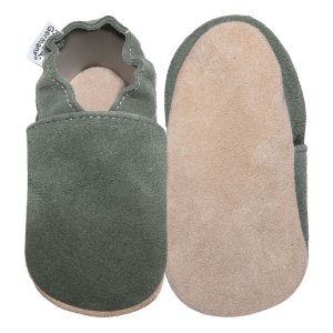 Krabbelschuhe - Olive von HOBEA