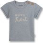 Jungen T-Shirt Green Rebel Grau von Sanetta Pure
