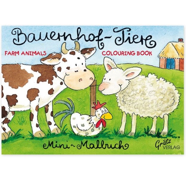 Mini-Malbuch mit Bauernhof-Tieren von Grätz