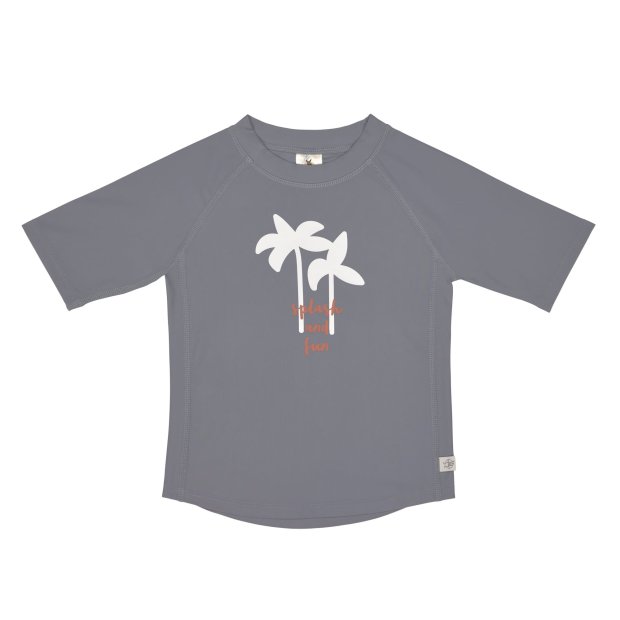 UV Shirt kurzarm Rashguard Palmen Grau von Lässig