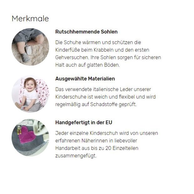 Krabbelschuhe - Hirsch von HOBEA