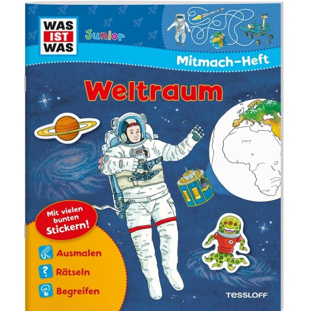 Kinderbuch WAS IST WAS Junior Mitmach-Heft Weltraum von Tessloff