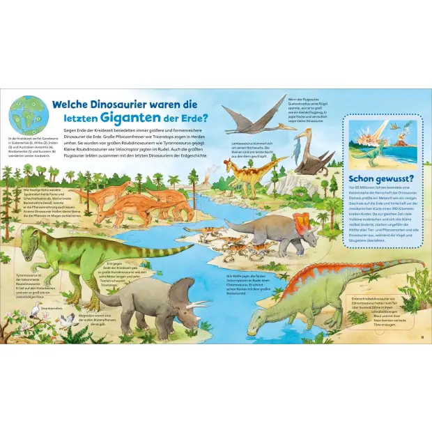 Kinderbuch WAS IST WAS Junior Band 30 Dinosaurier und Tiere der Urzeit von Tessloff