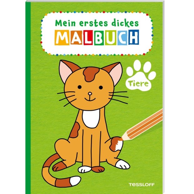 Kinderbuch Mein erstes dickes Malbuch. Tiere von Tessloff