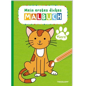 Kinderbuch Mein erstes dickes Malbuch. Tiere von Tessloff