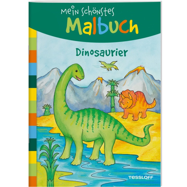 Kinderbuch Mein schönstes Malbuch. Dinosaurier von Tessloff