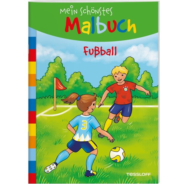 Kinderbuch Mein schönstes Malbuch. Fußball von Tessloff