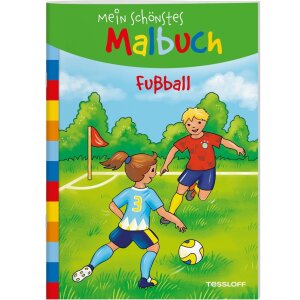 Kinderbuch Mein schönstes Malbuch. Fußball von...