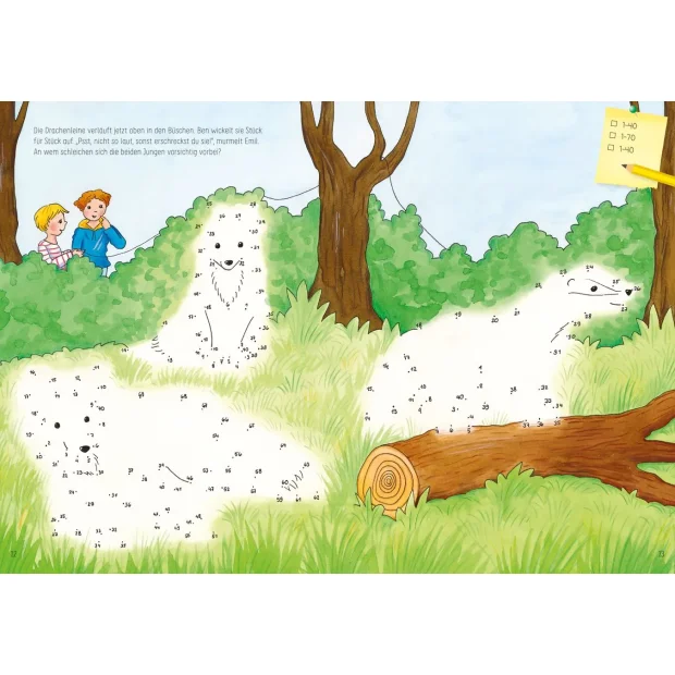 Kinderbuch Von Punkt zu Punkt Waldtiere von Tessloff