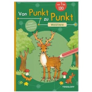 Kinderbuch Von Punkt zu Punkt Waldtiere von Tessloff