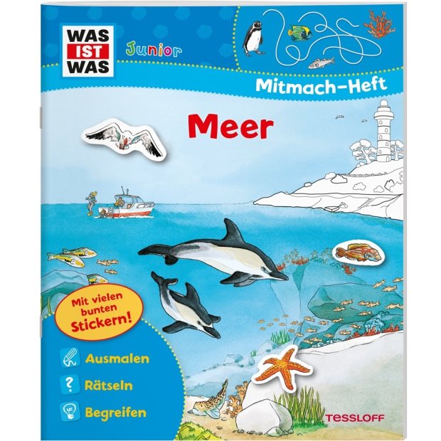 Kinderbuch WAS IST WAS Junior Mitmach-Heft Meer von Tessloff