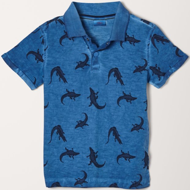 Polo-Shirt Krokodile Blau S.Oliver