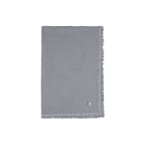 Musselin Decke Fransen 75 x 100 cm storm grey von Jollein