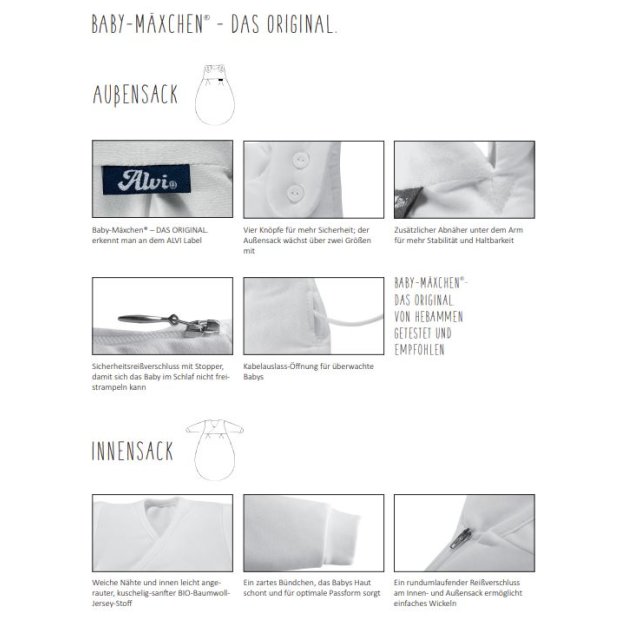 Alvi Baby-Mäxchen 3-teilig Schäfchen Beige 80 / 86