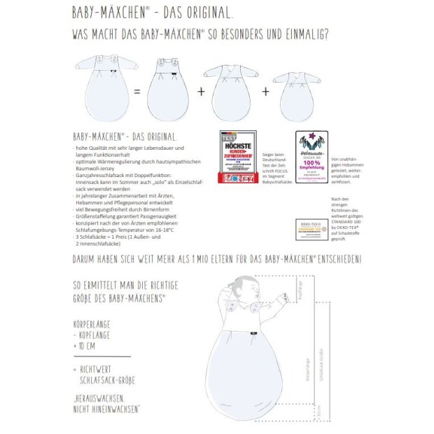 Alvi Baby-Mäxchen 3-teilig Schäfchen Beige 80 / 86