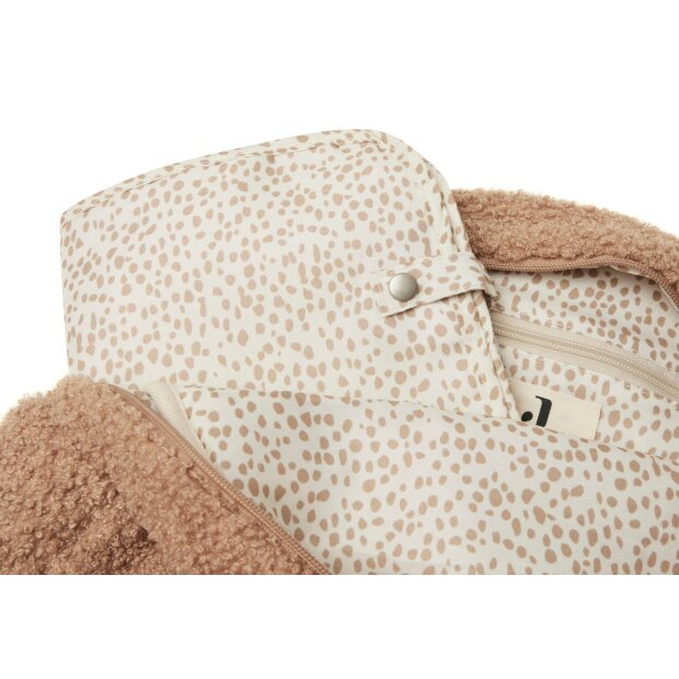 Jollein Wickeltasche Rucksack Boucle Biscuit