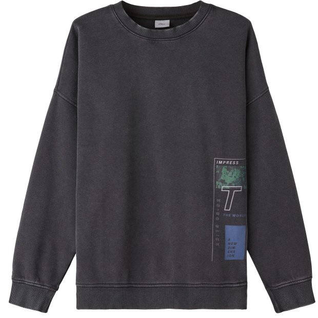 S.Oliver Kinder-Sweatshirt T schwarz