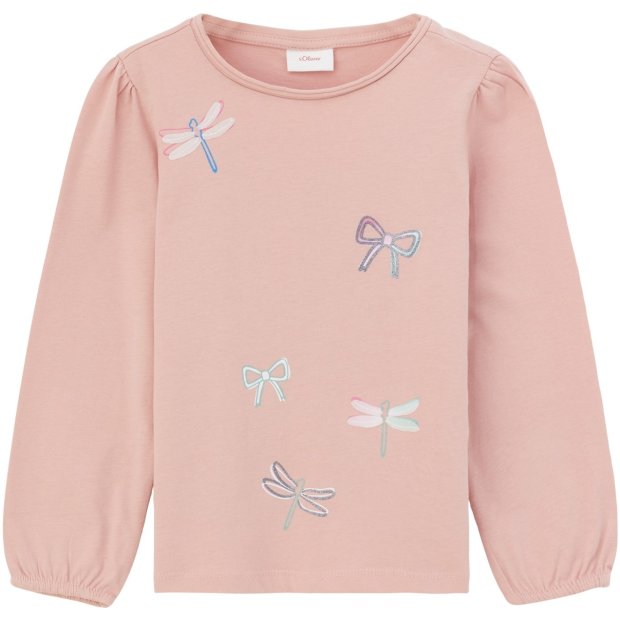S.Oliver Kinder Shirt Libellen rosa