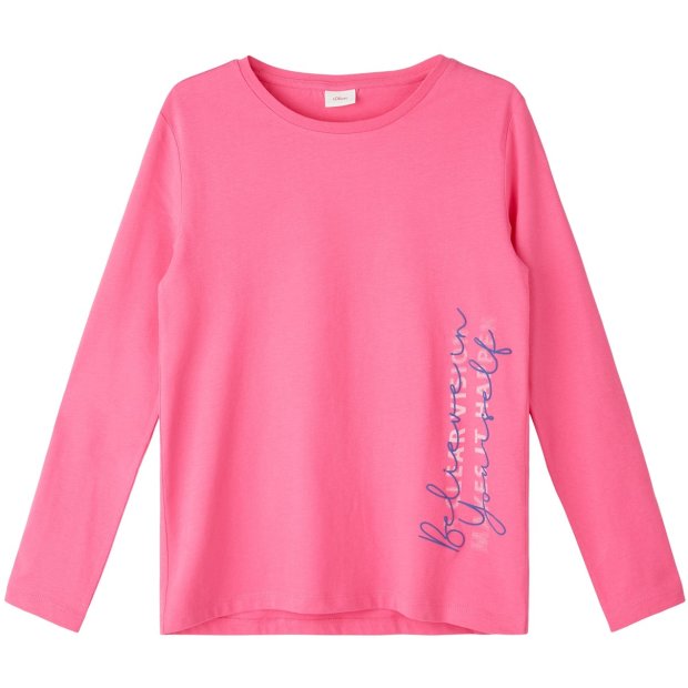 S.Oliver Kinder-Shirt pink Believe in yourself