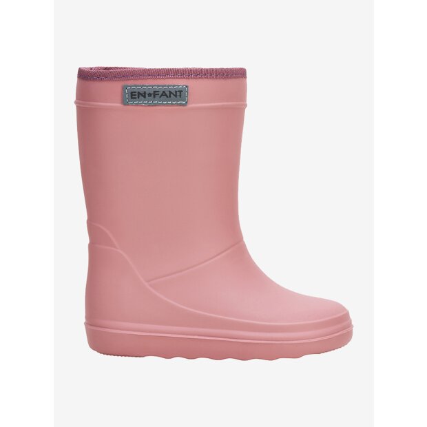 En Fant KInder-Thermo-Regenstiefel mit Wollfutter altrosa