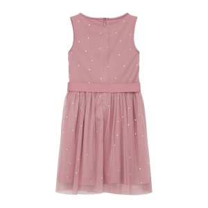 S.Oliver festliches Tüll-Kleid Punkte rosa