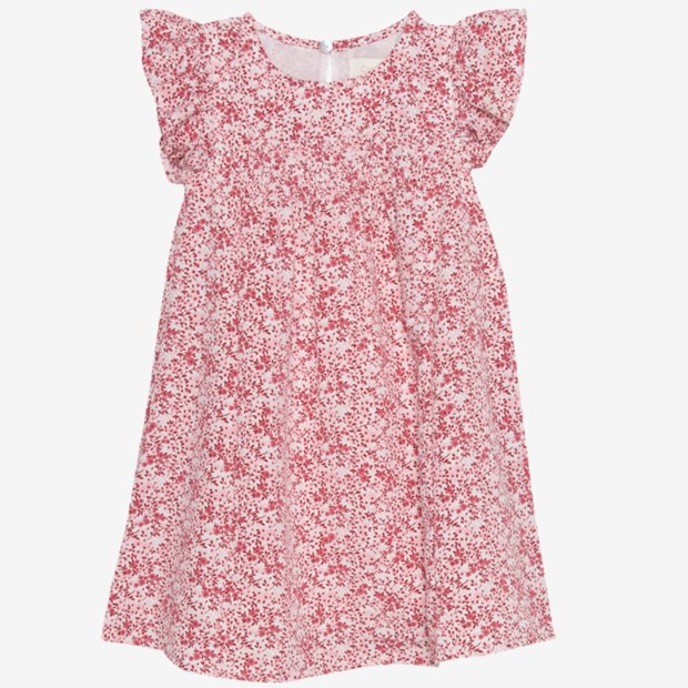 Creamie Mädchen-Kleid kleine Blumen rot rosa