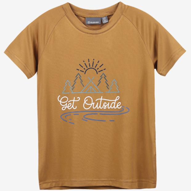 Color Kids Outdoor-T-Shirt brauner Zucker 110 / 116