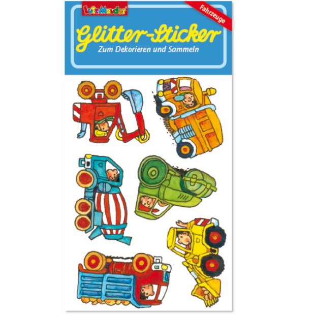 Lutz Mauder Glitter-Sticker Baustellenfahrzeuge