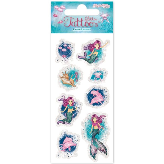 Lutz Mauder Glitter-Tattoo Meerjungfrau Coralie TapirElla