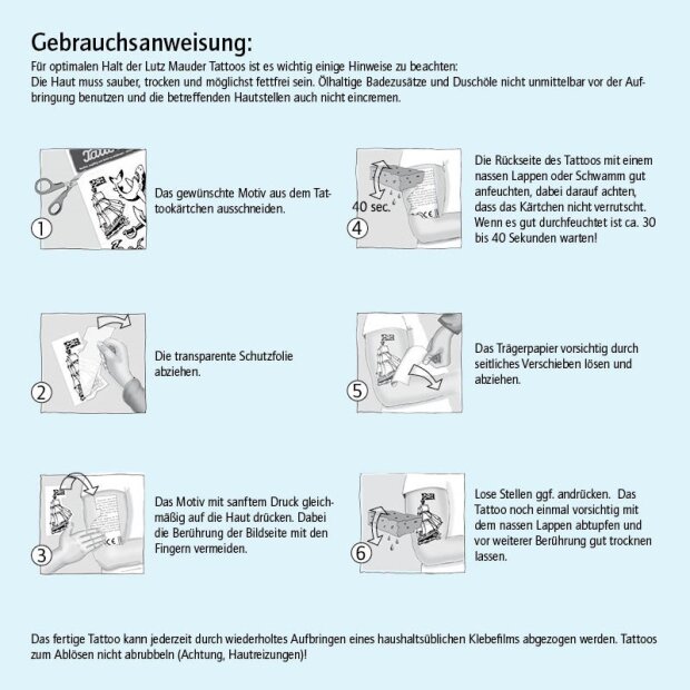 Lutz Mauder Glitter-Tattoo Meerjungfrau Coralie TapirElla