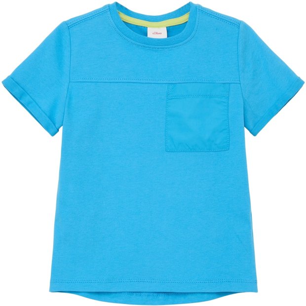 S.Oliver Jungen-T-Shirt mit Brusttasche türkis