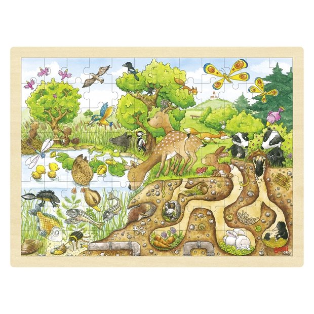 Goki Einlegepuzzle Erlebnis Natur