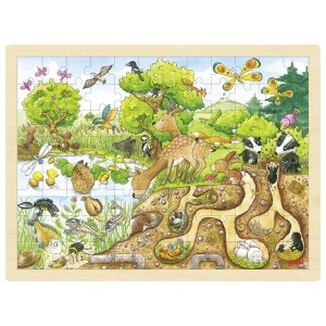 Goki Einlegepuzzle Erlebnis Natur