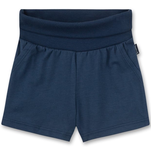 Sanetta Jungen-Shorts Umschlagbund blau