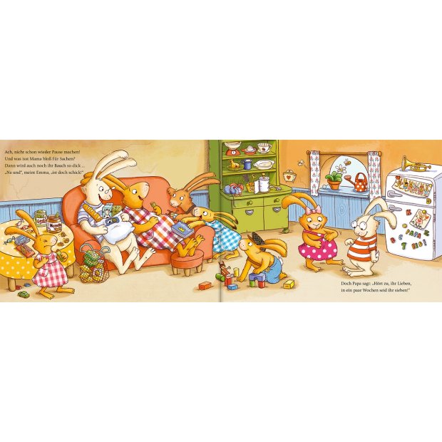 Oetinger Kinderbuch Wenn die kleinen Hasen um Häschen Nummer sieben rasen