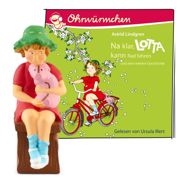 tonies-Figur Na klar Lotta kann Radfahren und Lotta zieht um