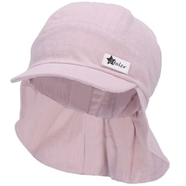 Sterntaler Kinder-Schirmmütze mit Nackenschutz rosa UV50+