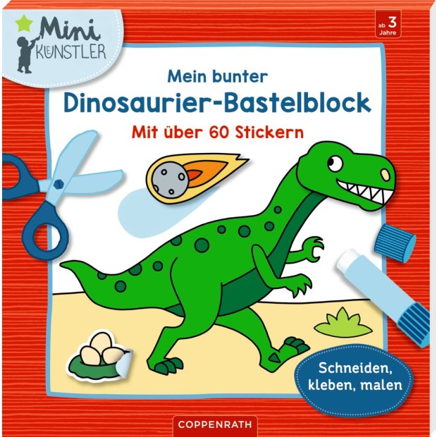 Coppenrath Mein bunter Dinosaurier-Bastelblock Mini-Künstler