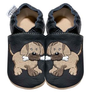 Hobea Lauflernschuhe - Hund schwarz