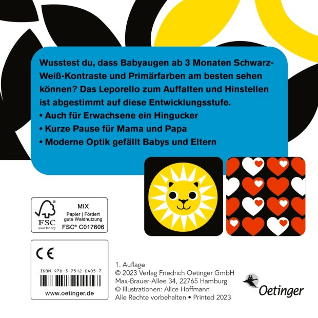 Oetinger Baby-Buch Erste Bilder für Babyaugen