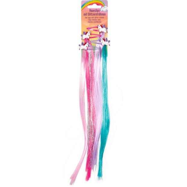 Coppenrath Haarclips mit Glitzersträhnen Einhorn-Paradies