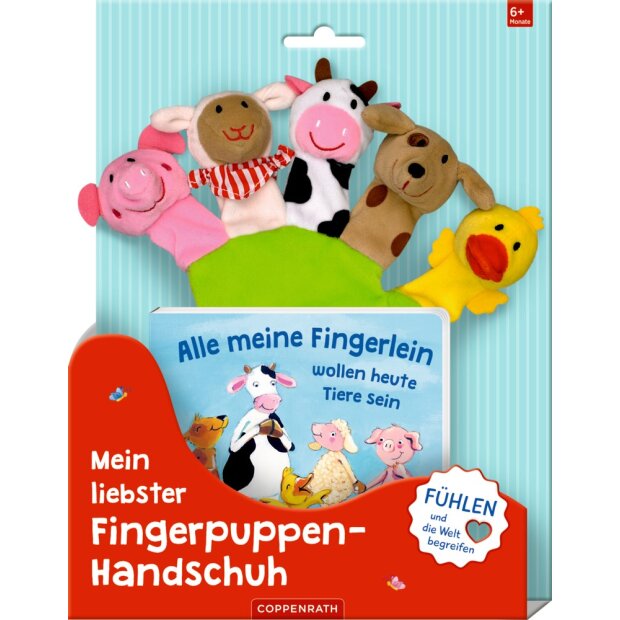 Coppenrath Fingerpuppen-Hand-Set Alle meine Fingerlein