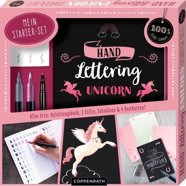 Coppenrath Mein Handlettering Starter-Set Unicorn