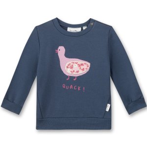Sanetta Mädchen-Sweatshirt Dunkelblau Quack
