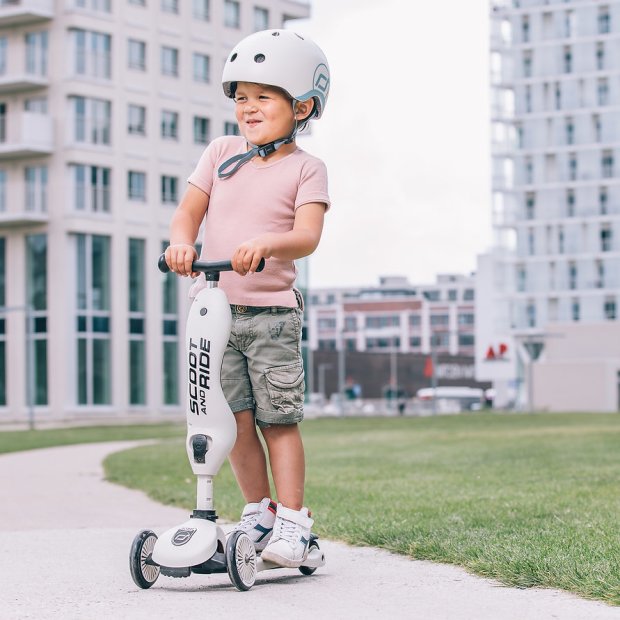 Scoot and Ride Kinder Helm XXS Ash