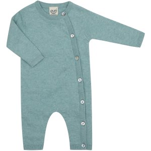 puri-organic Baby-Overall Wolle Baumwolle mint