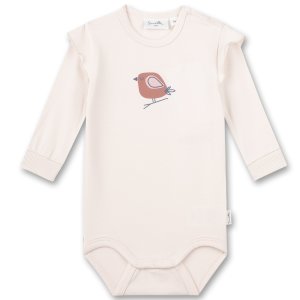 Sanetta Baby-Body natur mit Vogel